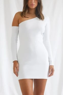 San Sloane Erika Dress White