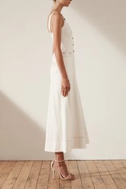 Shona Joy Cortona Flared Jumpsuit Ivory 10 Shona Joy Cortona Flared Jumpsuit Ivory