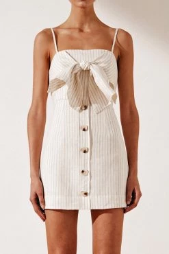 Shona Joy Isadora Tie Front Mini Dress