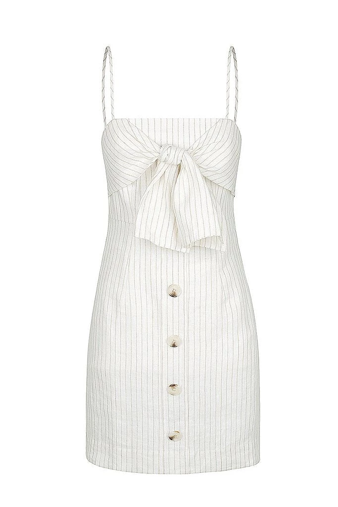 Shona Joy Isadora Tie Front Mini Dress 9 Shona Joy Isadora Tie Front Mini Dress