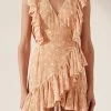 Shona Joy Siena Ruffle Wrap Mini Dress