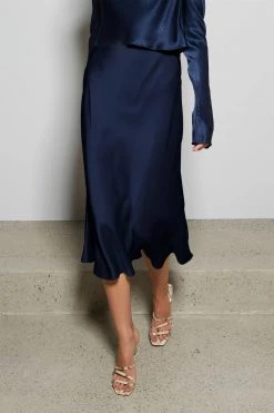 Bec And Bridge Sylvie Midi Skirt Ink