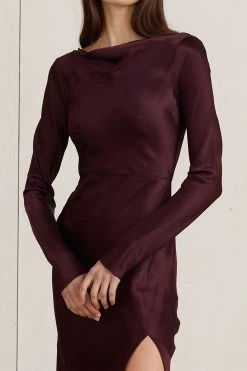 Bec And Bridge Caroline Midi Dress Plum