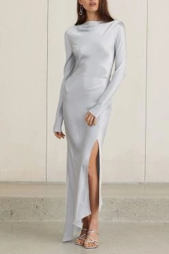 Bec And Bridge Caroline Midi Dress Silver