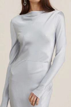Bec And Bridge Caroline Midi Dress Silver