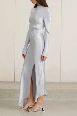 Bec And Bridge Caroline Midi Dress Silver