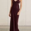 Bec And Bridge Caroline Cut Out Dress Plum